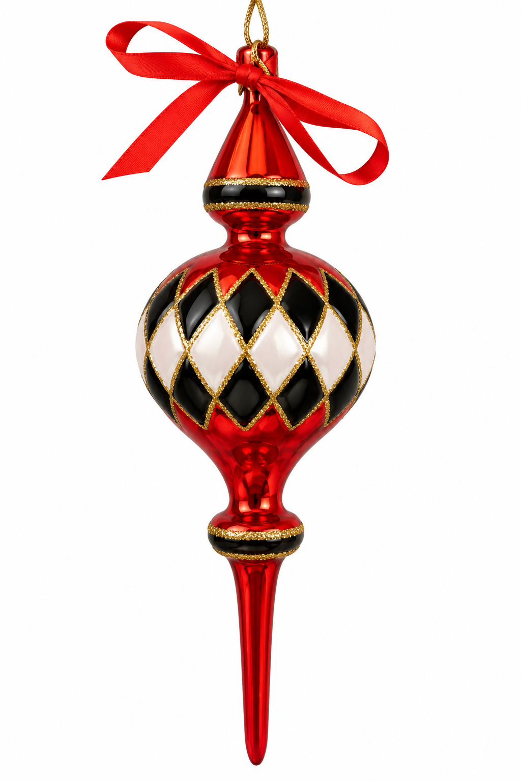 9" Glass Finial Ornament