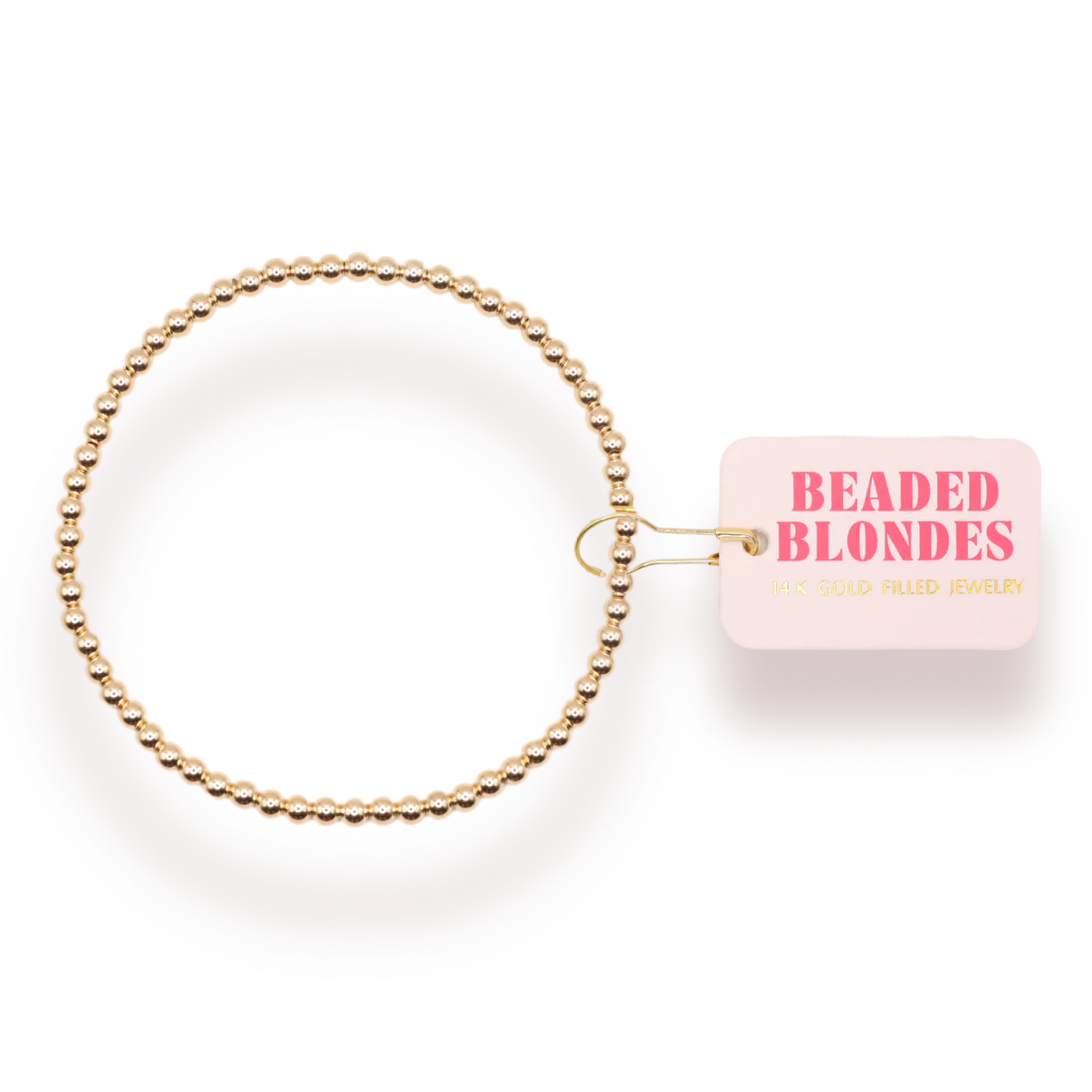 3MM Gold Beaded Bracelet