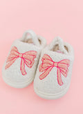 Pink Bow House Shoe