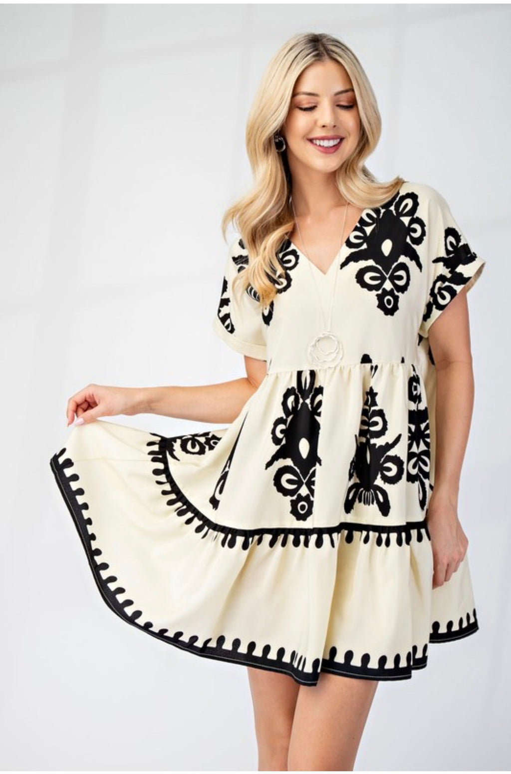 VNeck Mini Dress