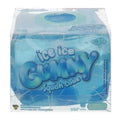 Ice Ice Gummy Squish Cube toy packaging in a clear plastic box, featuring blue and light blue graphics with the product name in large bubbly letters.
