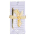 Jade Cross Notepad Gift Set   White/Blue   4x8.5
