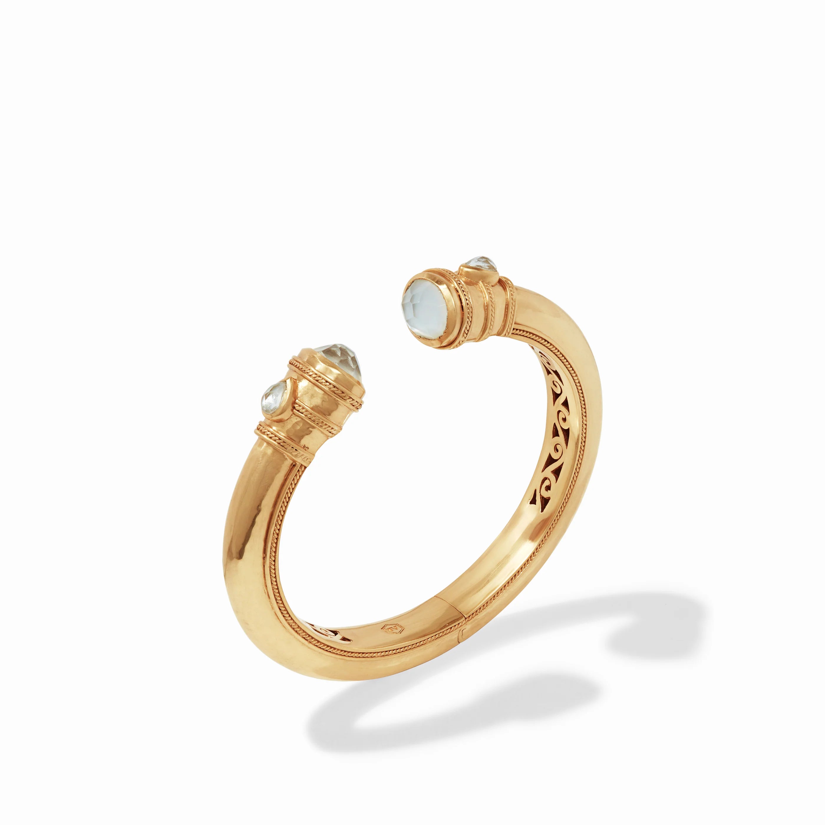Cannes Demi Cuff-Iridescent Clear Crystal