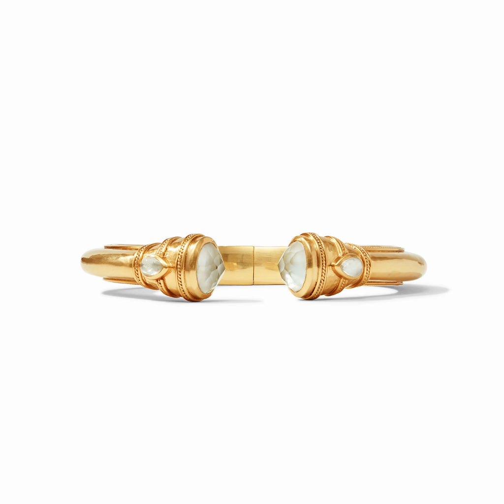 Cannes Demi Cuff-Iridescent Clear Crystal