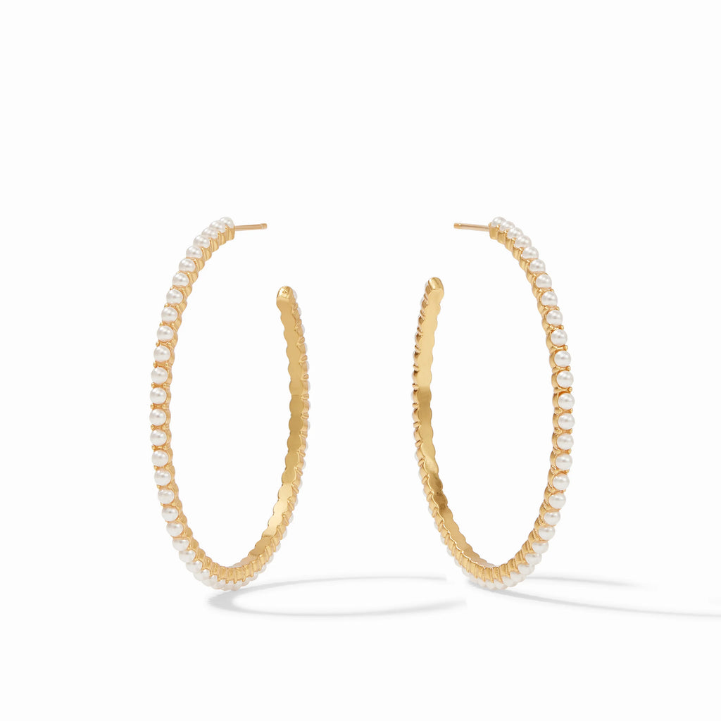Juliet Hoop Pear Earrings