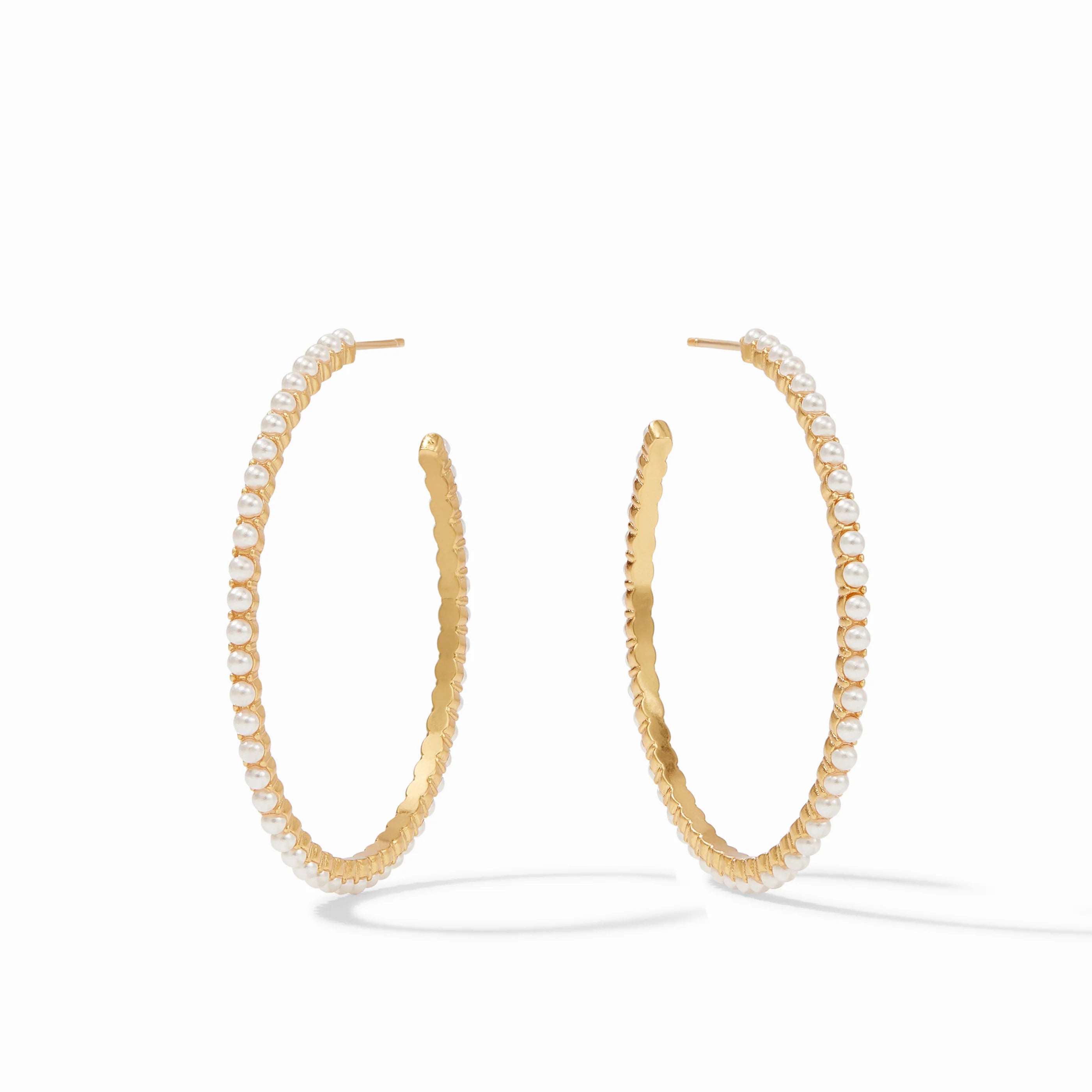Juliet Hoop Pear Earrings
