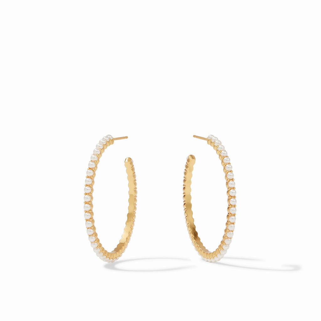 Juliet Hoop Pear Earrings
