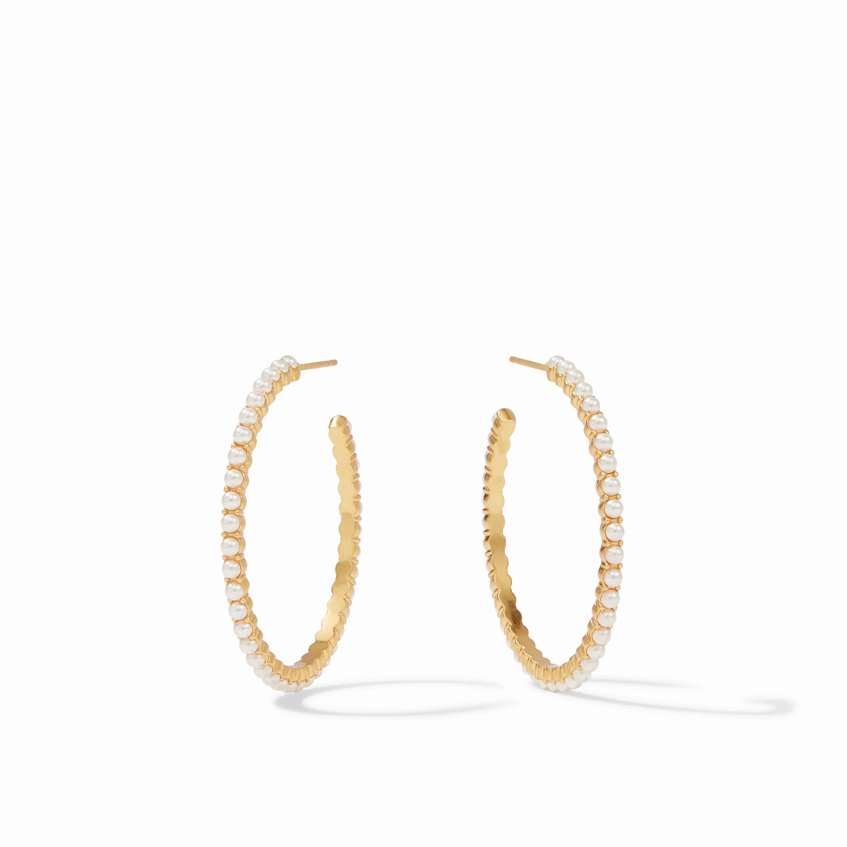 Juliet Hoop Pear Earrings