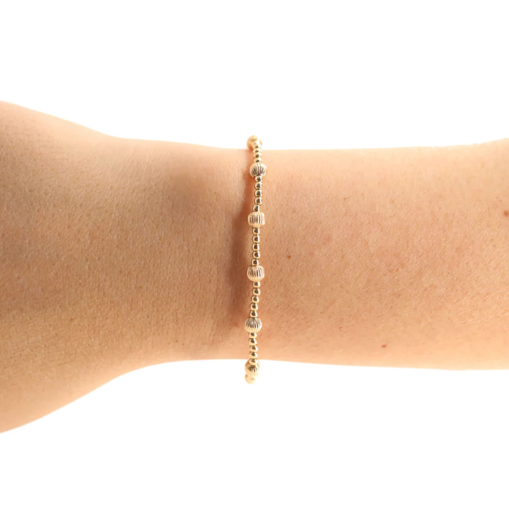 June Fluted Bracelet in Gold