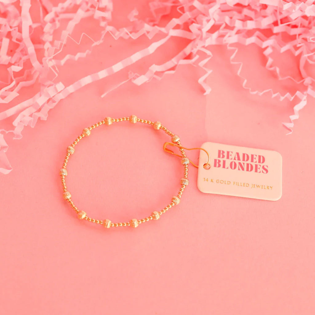 June Fluted Bracelet in Gold