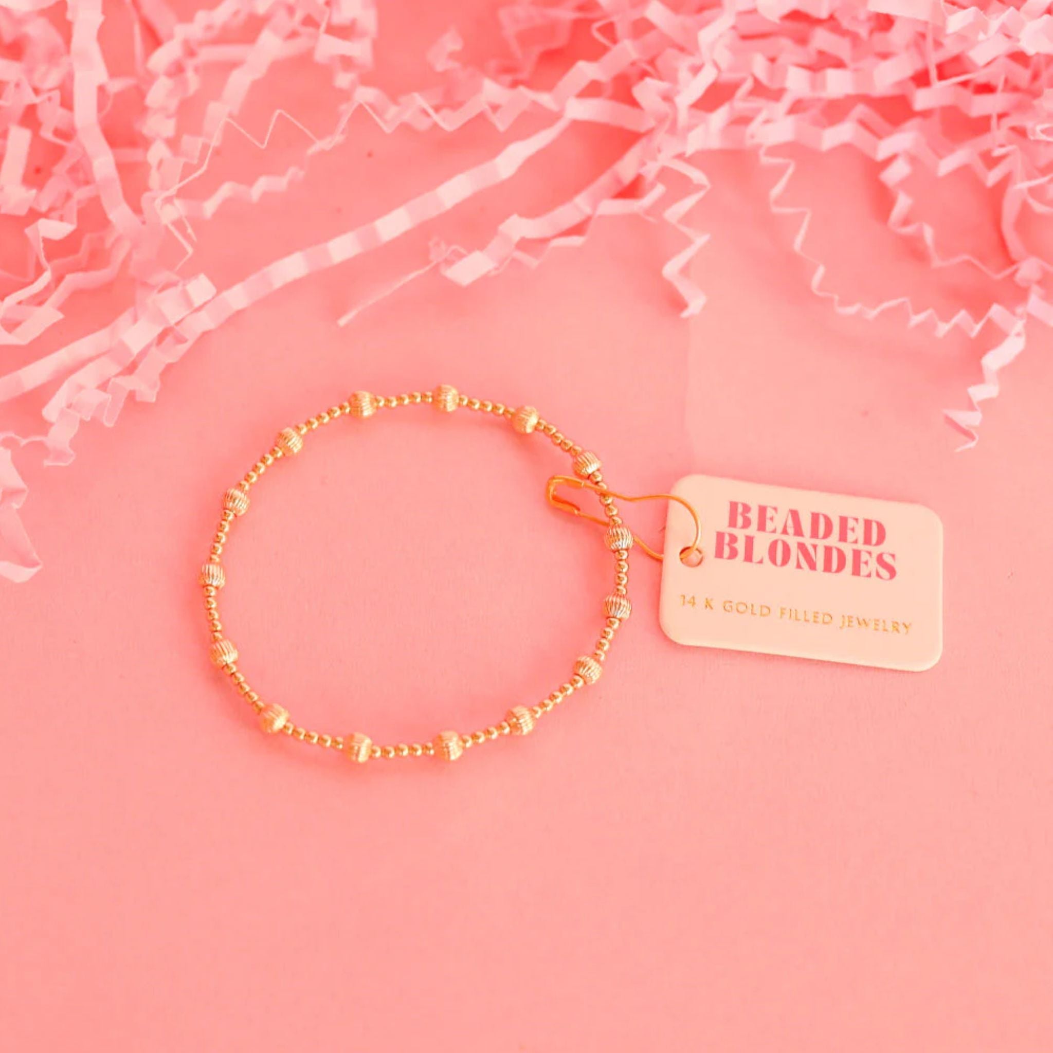 June Fluted Bracelet in Gold