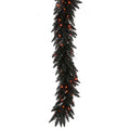 9'x14" Black Garland Dura-Lit LED 100 Orange