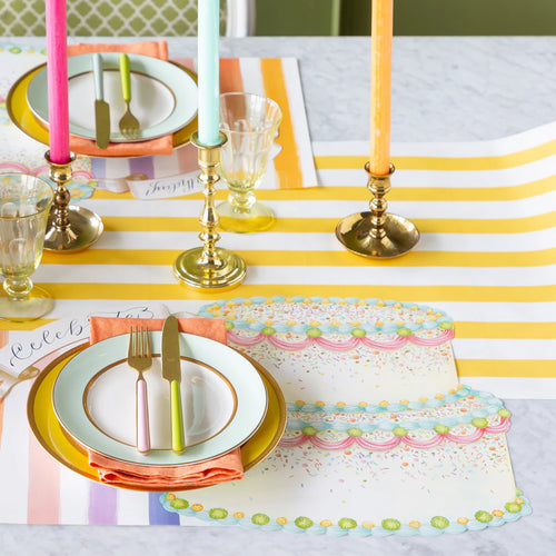 Hester & Cook Die-cut Birthday Cake Placemat