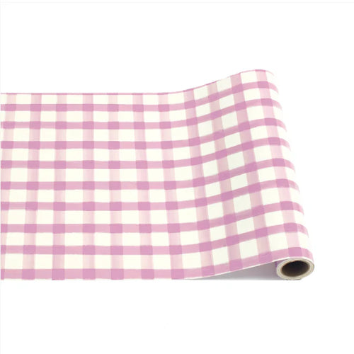 Hester & Cook Lilac Painted Check Runner - 20" x 25'