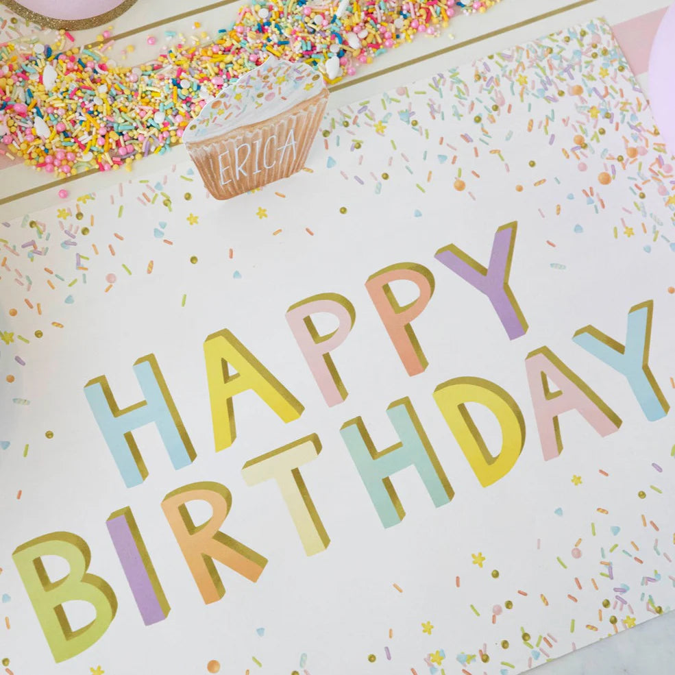 Hester & Cook Happy Birthday Sprinkles Placemats