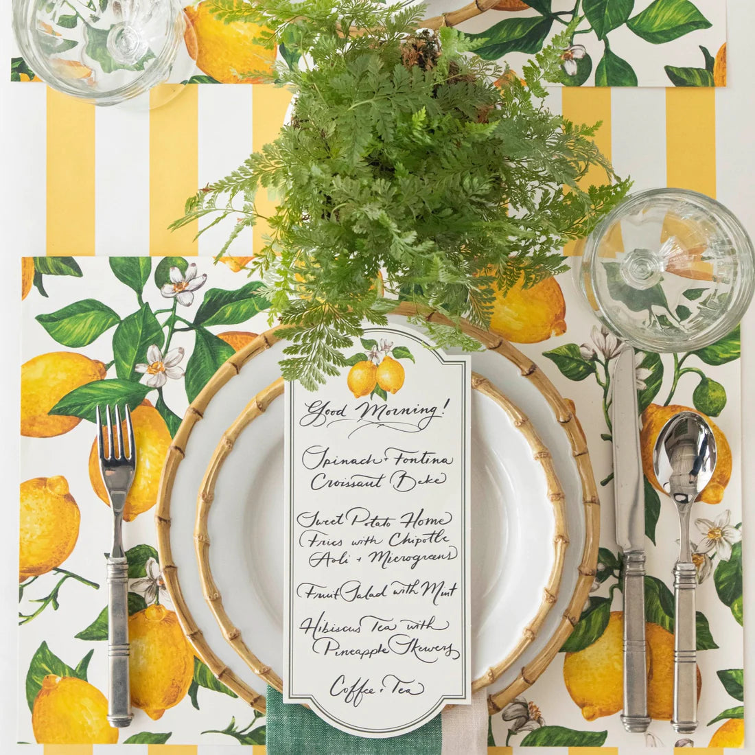 Hester & Cook Lemon Placemats