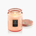  Kalahari Watermelon large jar luxury coconut wax candle in embossed glass with lid