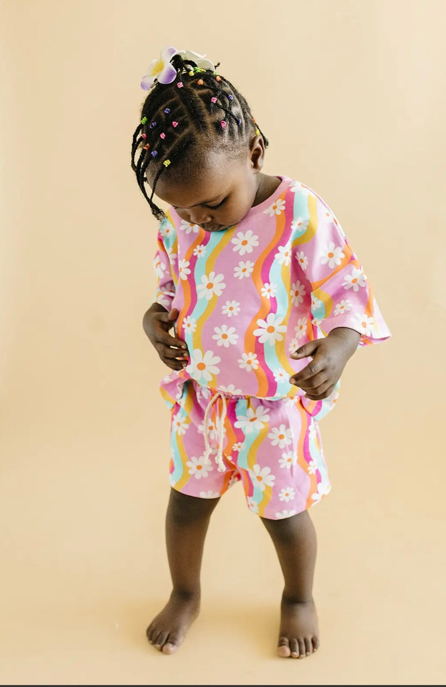 Groovy Flower Short Set