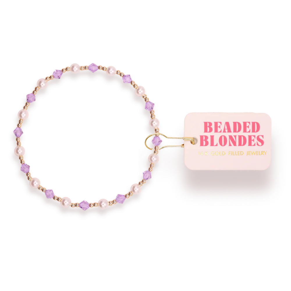 Light Purple Pearl June Bracelet