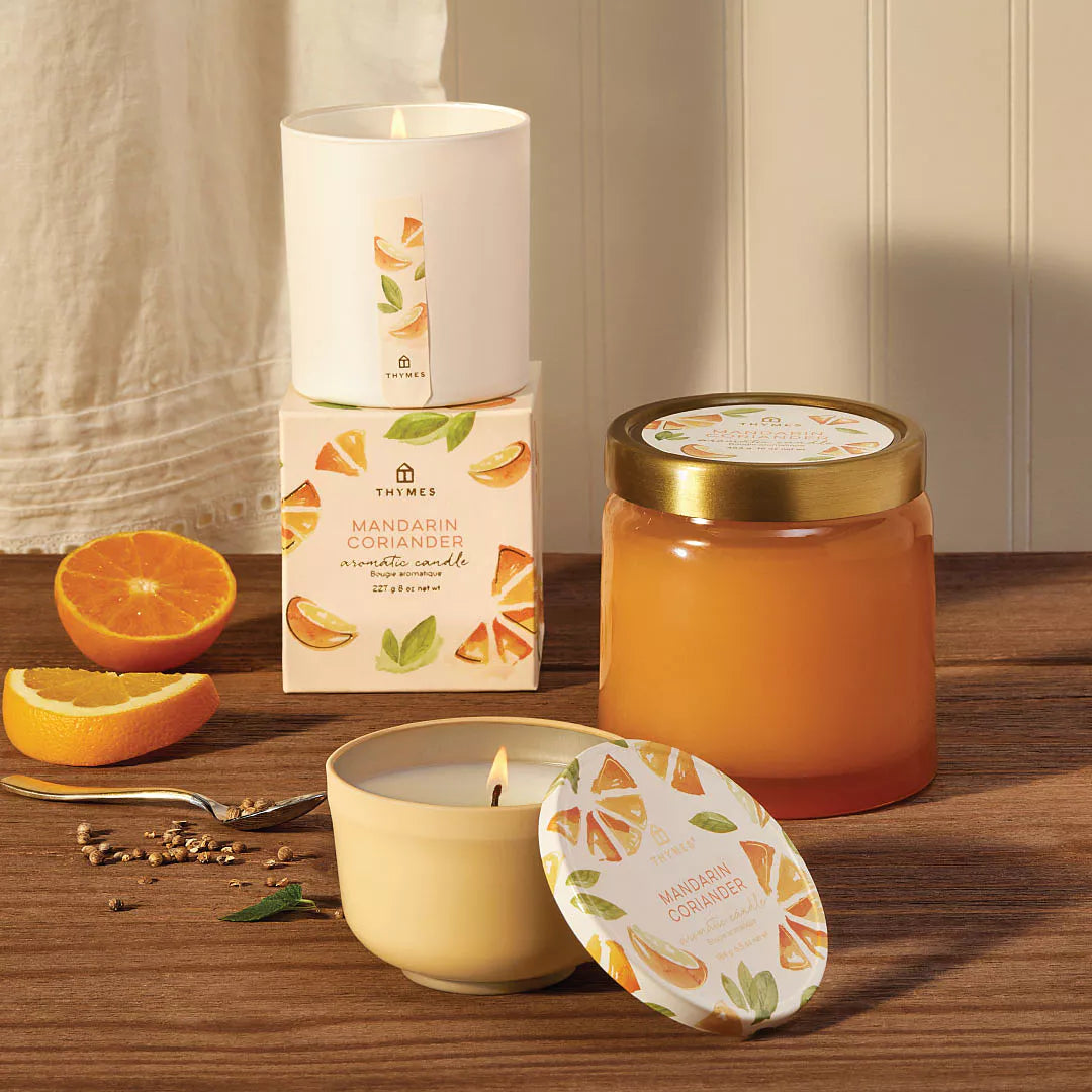 Mandarin Coriander Poured Candle