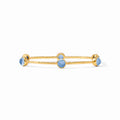 Milano Luxe Bangle-Iridescent Chalcedony Blue