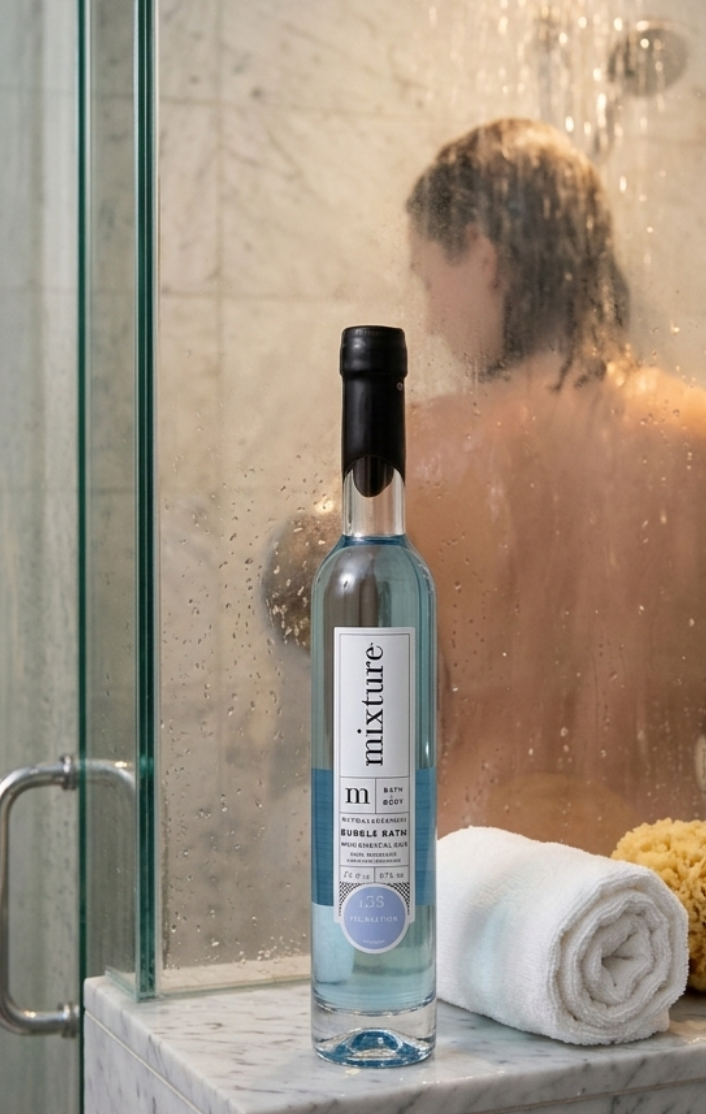 Mixture Bubble Bath Relaxation