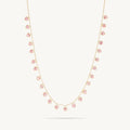 Cherie Heart Necklace- Gold - Pink