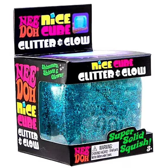 Needoh Nice Cube Glitter & Glow