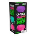 Box of Teenie Needoh Funky Pup with colorful pups on a white background