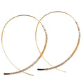 Norah Earrings-Smoky Quartz | Beaded Threader Hoops