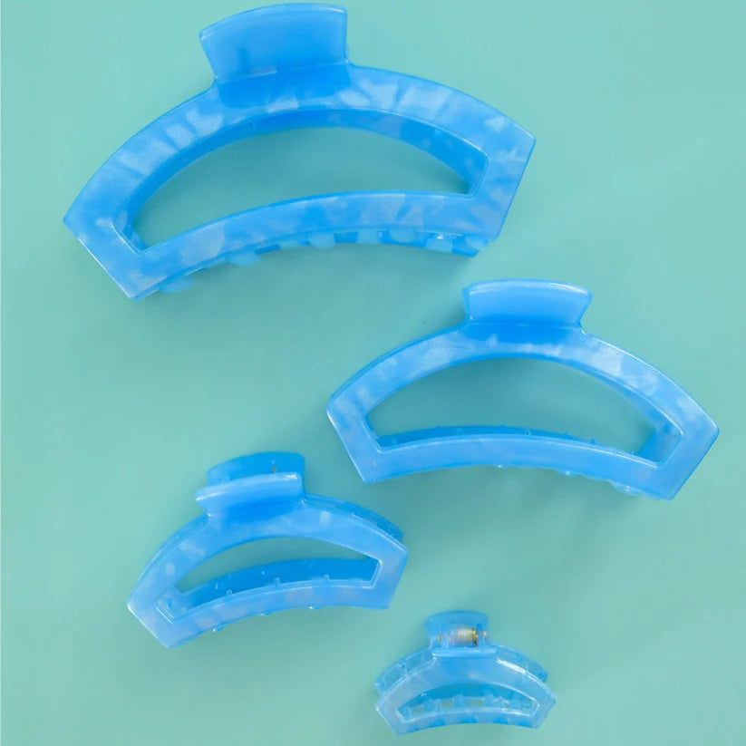Open Blue Lagoon Small Hair Clip - Small