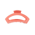 TELETIES Open Dreamsicle small orange open claw hair clip 2.75 inch