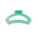 TELETIES Open Spring Splash small green open claw hair clip 2.75 inch
