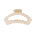 TELETIES Open Soft Surf medium tan open claw hair clip 3.73 inch