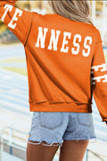Orange TN/Tennessee Exposed Seam Sweatshirt