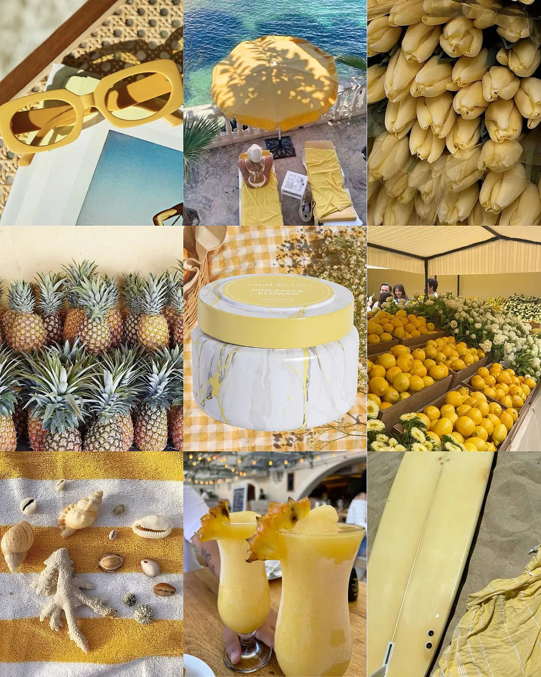 PINEAPPLE FLOWER MODERN MARBLE SIGNATURE JARS, 19 oz