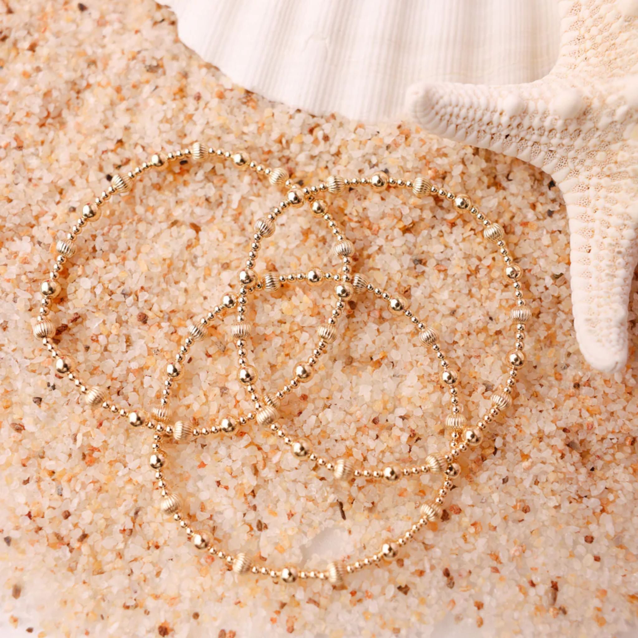 Palmer Fluted Bracelet in Gold