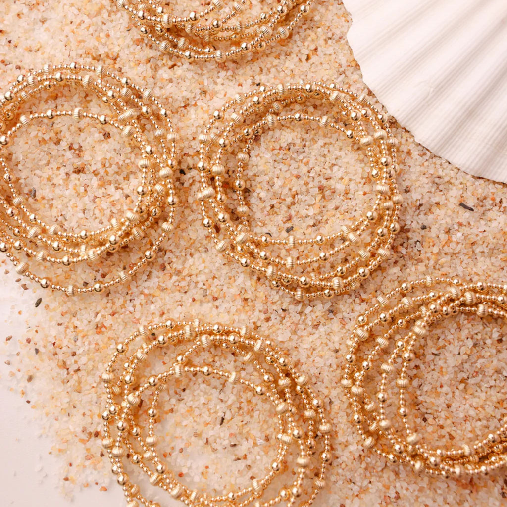 Palmer Fluted Bracelet in Gold