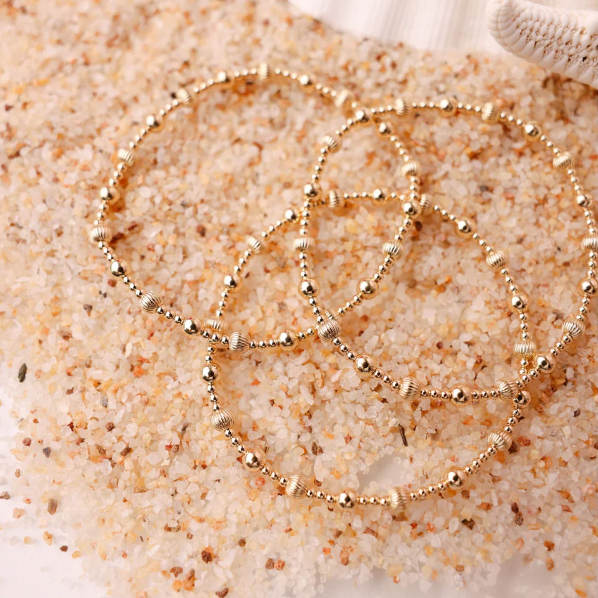 Palmer Fluted Bracelet in Gold