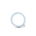 TELETIES Peppermint small white spiral coil hair ties pack