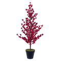 Vickerman Potted Red Berry Tree