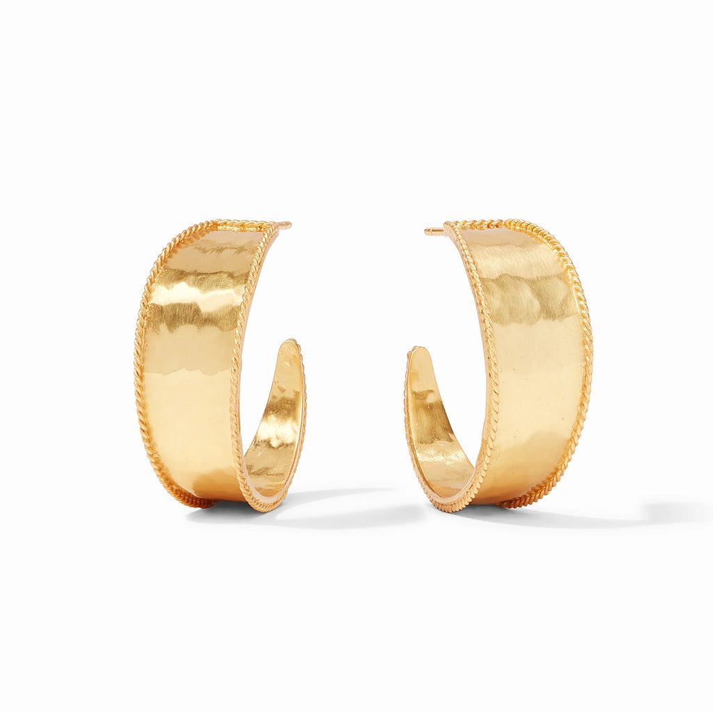 Savoy Hoop Gold Earrings
