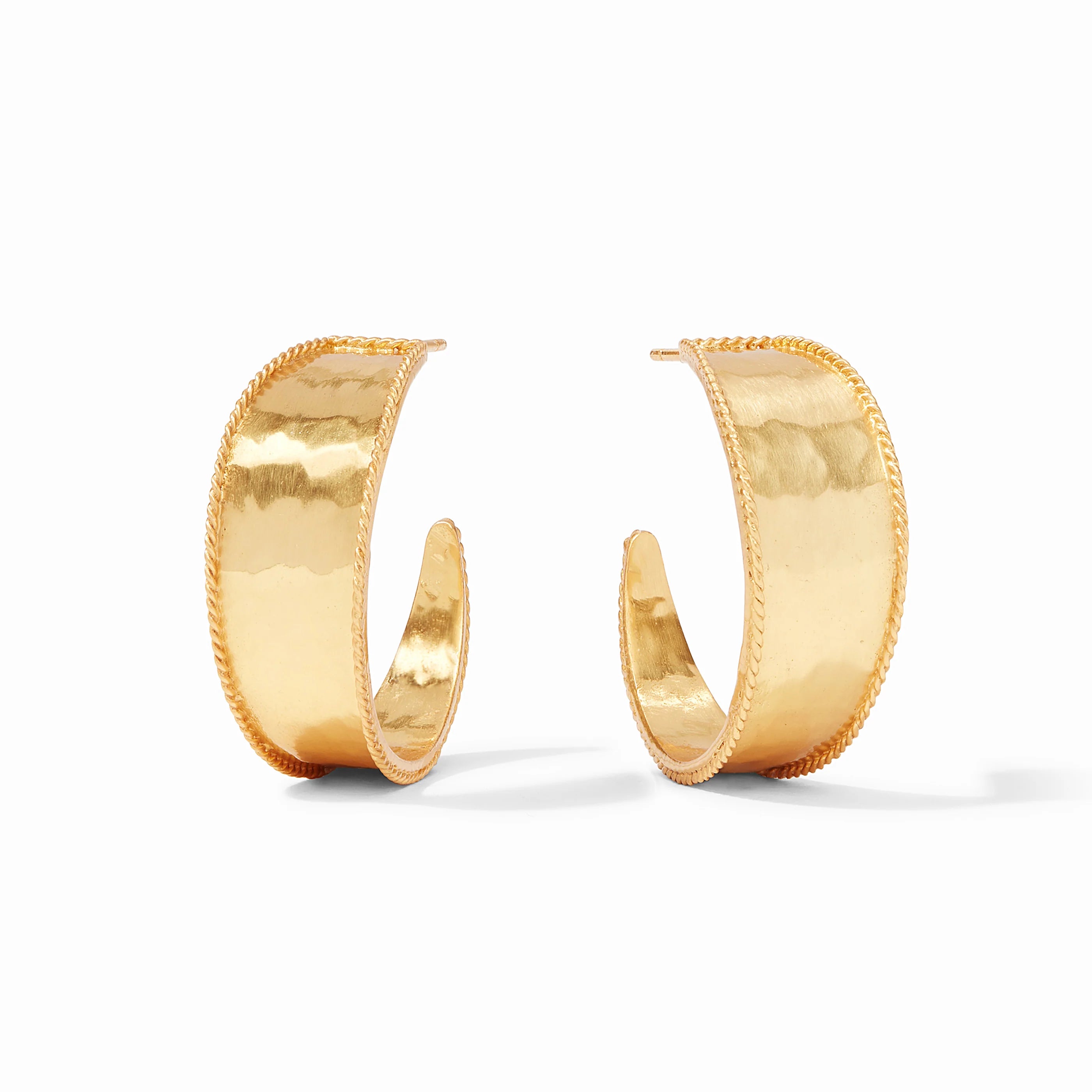 Savoy Hoop Gold Earrings