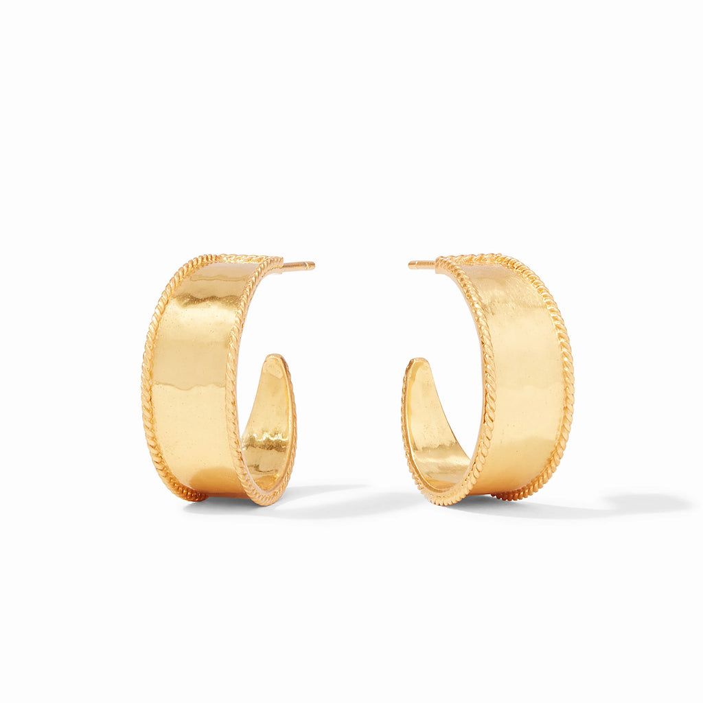 Savoy Hoop Gold Earrings