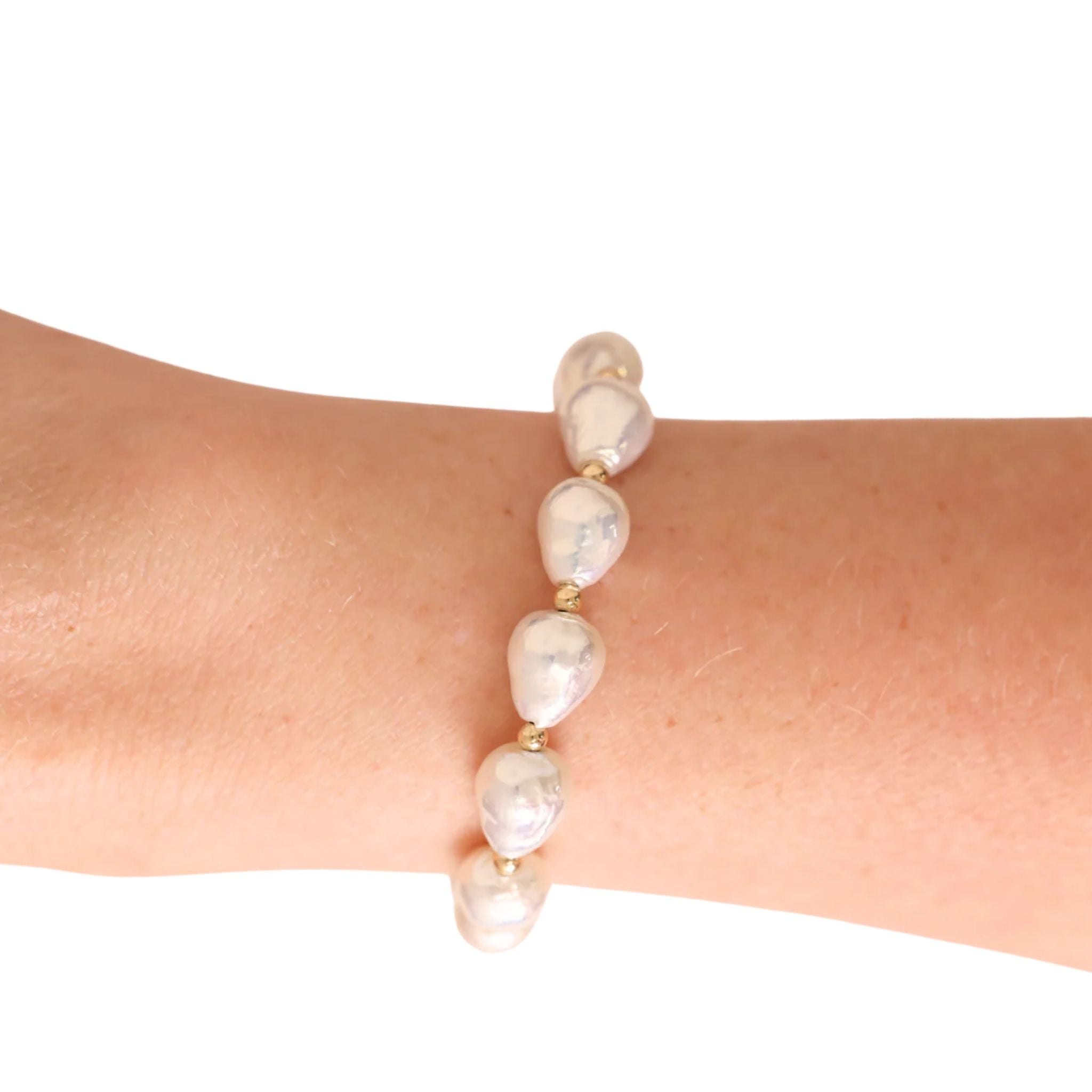 Saylor Pearl Bracelet in Gold