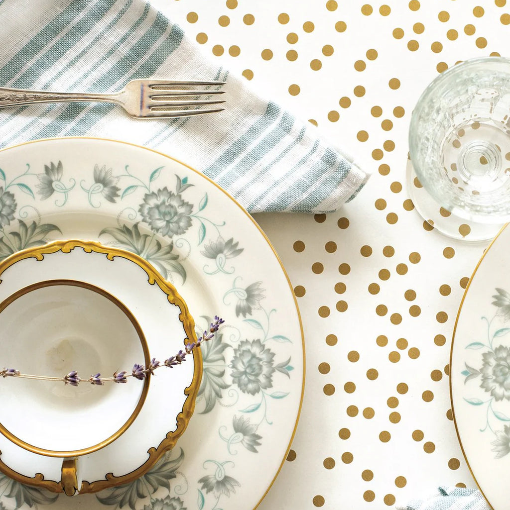 Hester & Cook Gold Confetti Runner - 20" X 25'