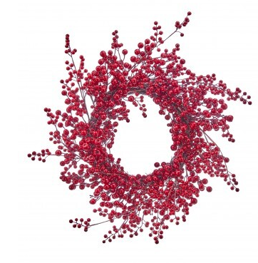 24" WP WILD BERRY WREATH