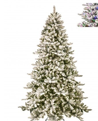 9' Dual 3MM LED Snow Castle Tree