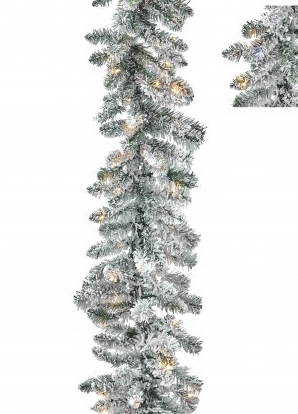 9'X16"DUAL3mmLED SNOWCASTLE GARLAND