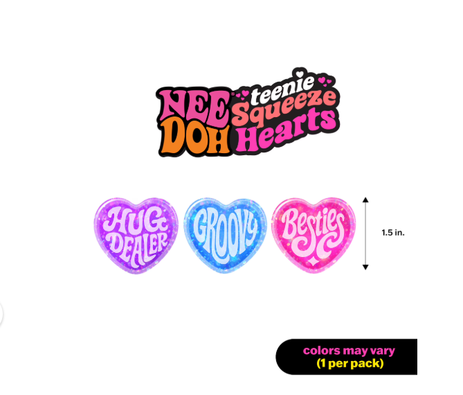 NEEDOH SPARKLE SQUISH HEARTS